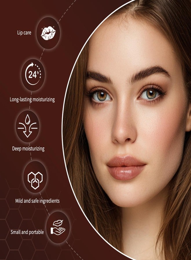 Loske Honey Lipstick, Moisturizing Natural Lip Color, Hydrating Long Lasting Glossy Finish with Honey for Smooth Soft Lips, Smooth Application, Daily Wear (Black) - Image 4